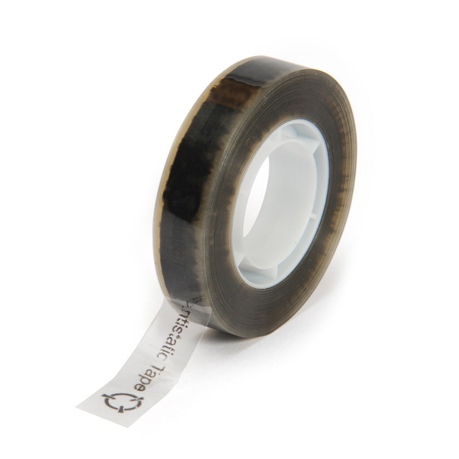 Techni-Pro 758ST1651 ESD Antistatisches bedrucktes Klebeband, 1/2"x36 Yds, 1" Kern, 2.4 mil, Klar/Schwarz