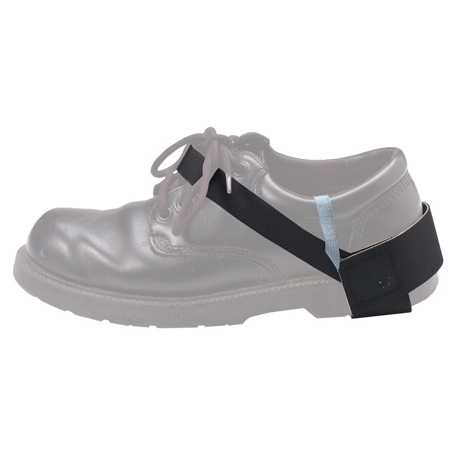 Techni-Pro 758ST225 Fersenband, 1-1/2" Becher, Klettverschluss, 1 Meg Ohm, ESD-sicher, Schwarz