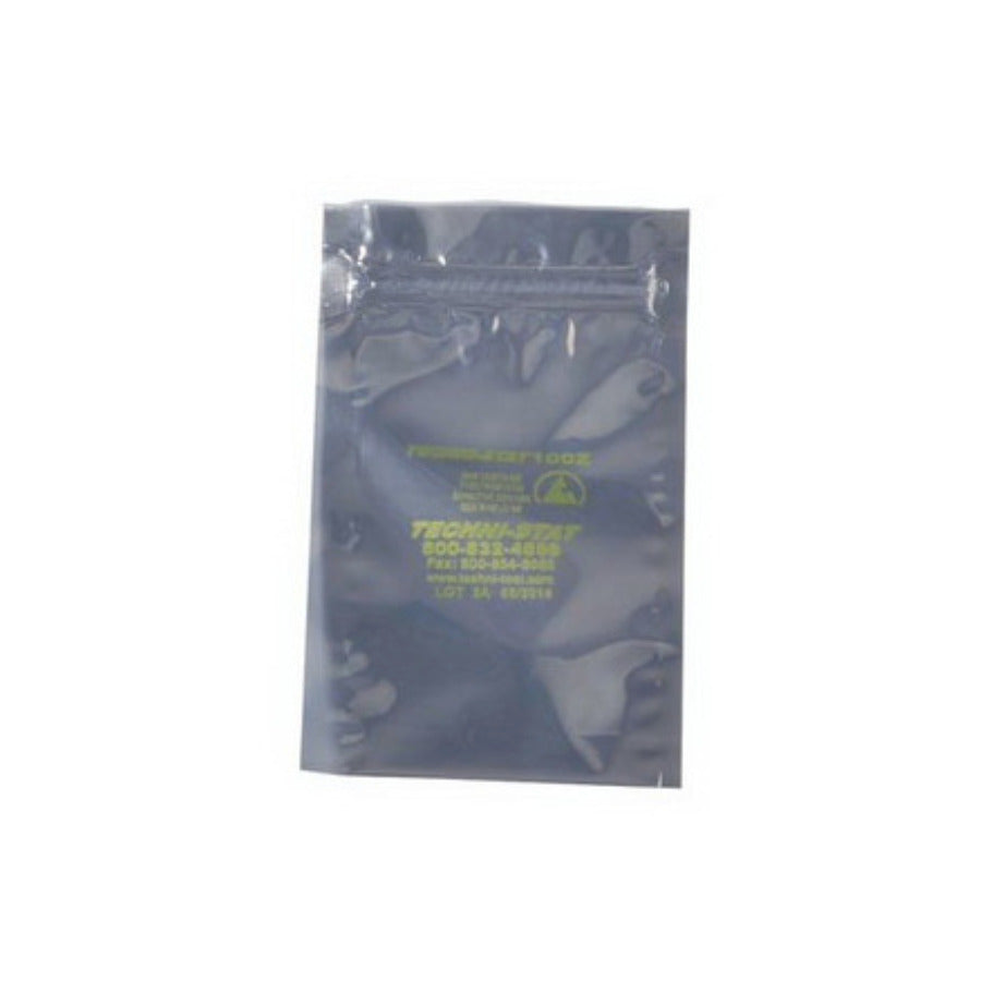 Techni-Pro 758ST305 Statische Abschirmbeutel, Reißverschluss, 3" x 5" 100/Pkg