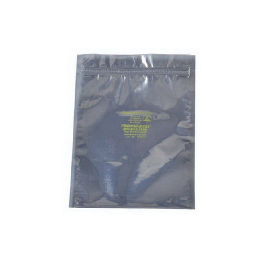 Techni-Pro 758ST406 Statisch ableitender Beutel, Reißverschluss, 4" x 6" 100 St./Packung
