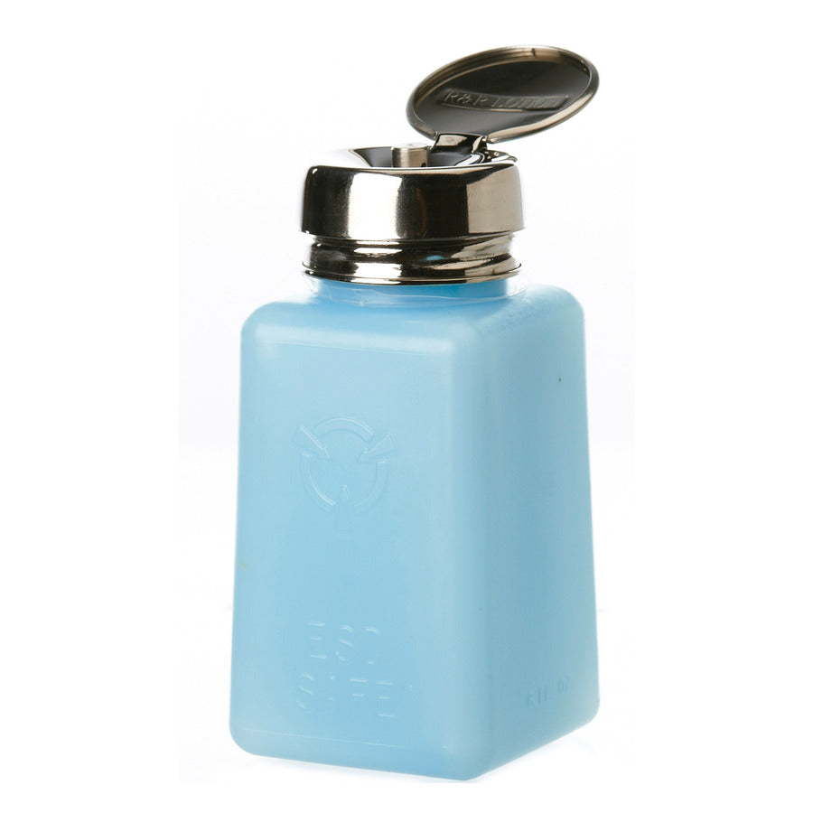 Techni-Pro 758ST449 Lösungsmittelspenderbehälter, ESD-sicher, mit Pumpe, blau, 237 ml