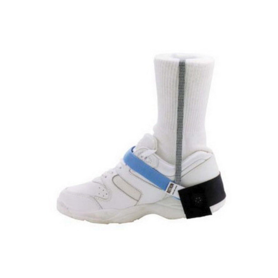 Techni-Pro 758ST500 Fersenableiter, 1 Megohm Widerstand, Klettverschluss, ESD-sicher, Schwarz/Blau, Ergo