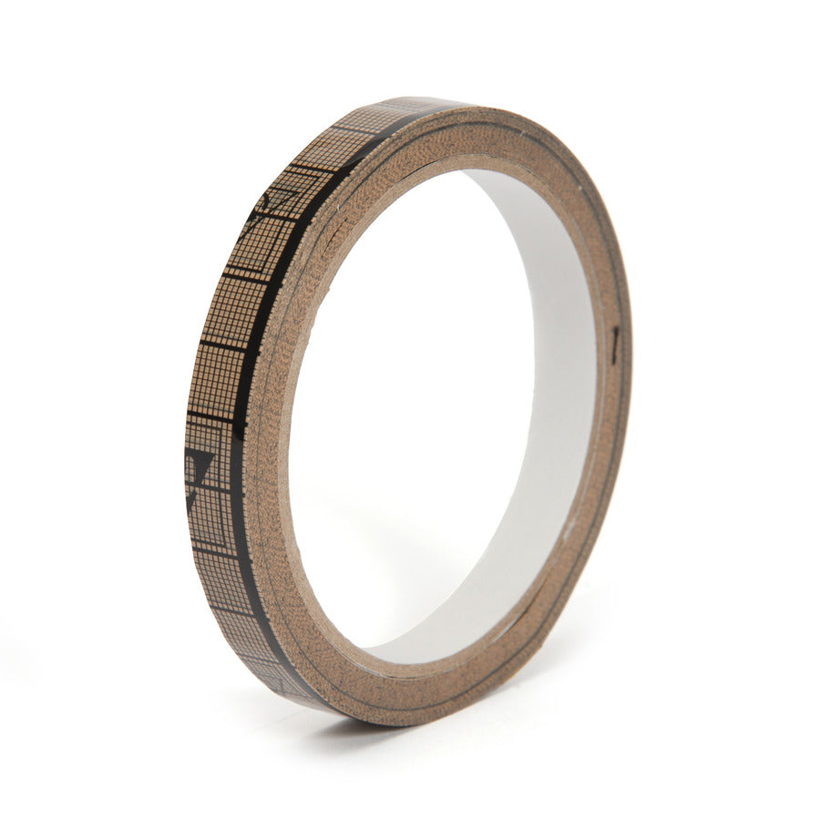 Techni-Pro 758ST605 Gitterbedrucktes Klebeband, 1/2"x118', 3" Kern, 1.9 mil, Transparent/Schwarz