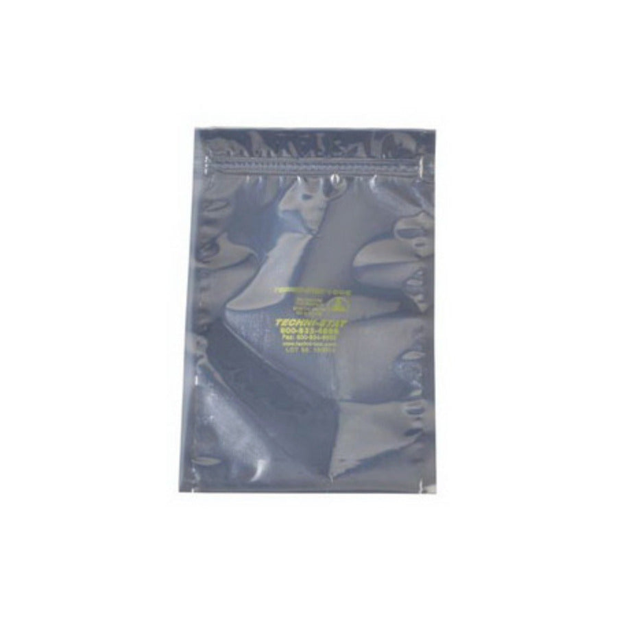 Techni-Pro 758ST608 Statischer Abschirmbeutel, mit Reißverschluss, 3 mil, 6" x 8", 100/Pkg