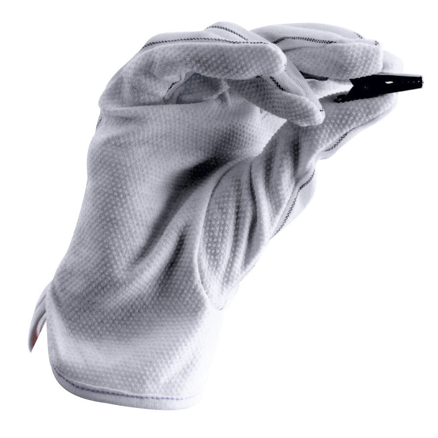 Techni-Pro 758ST823 ESD-Handschuhe, ableitfähig, mit PVC-Noppen auf der Handfläche, Größe L, 10 Paar/Packung