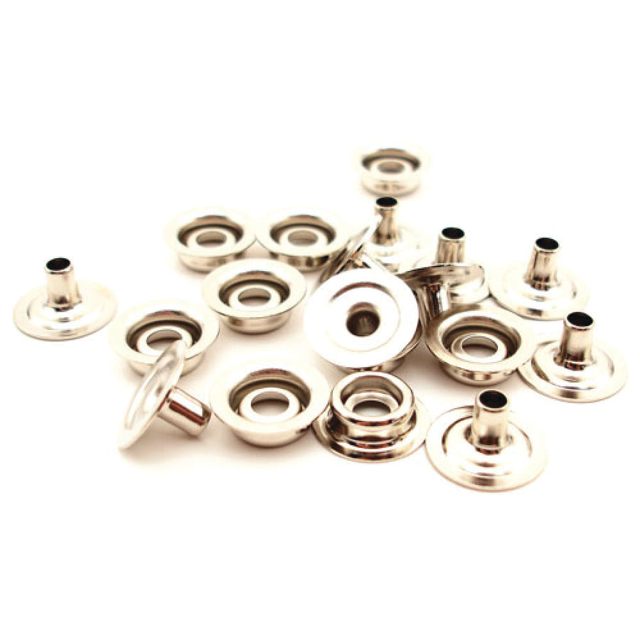 Techni-Pro 758ST848 Druckknöpfe, 3/8" Außenteil mit Nieten, 100/Pkg