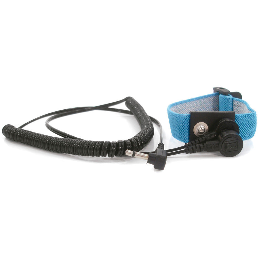 Techni-Pro 758ST9358 Handgelenkband, Dual-Wire, 1/8" (4mm) Druckknopf, 6 ft. Kabel, Schwarz