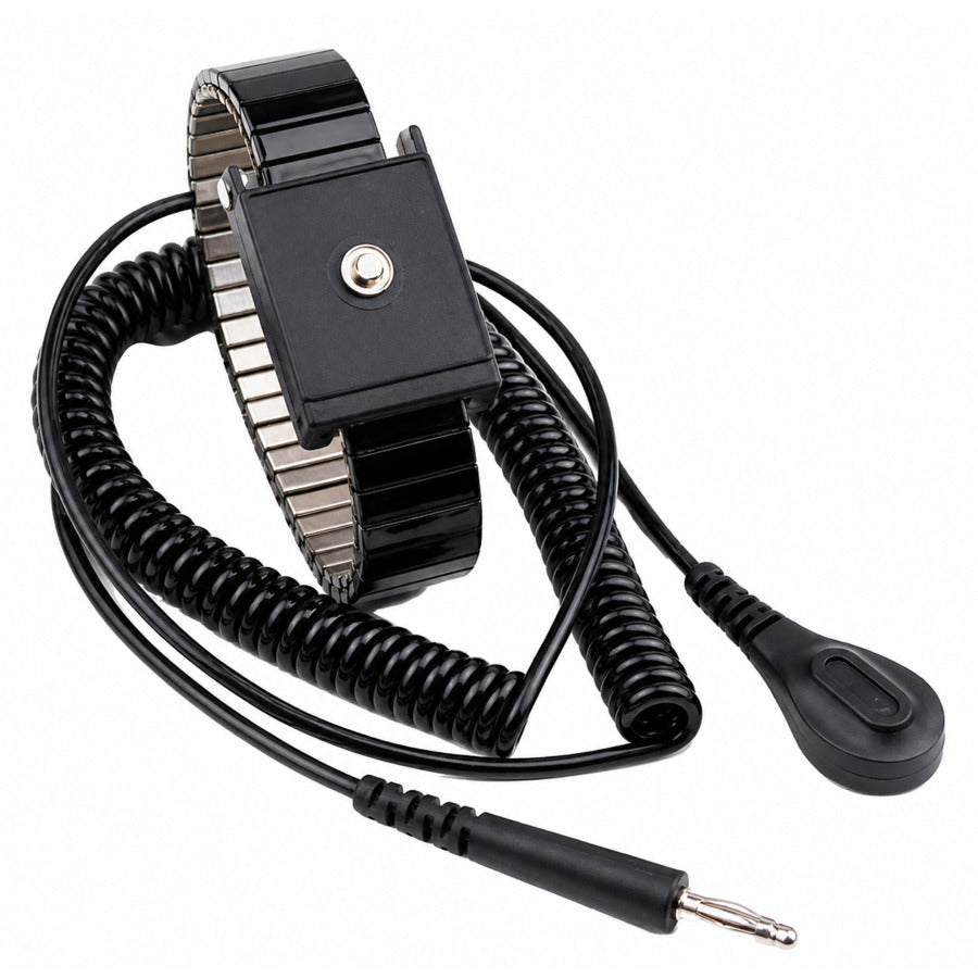 Techni-Pro 758ST9479 Handgelenkband, Metallband, 3,66 m langes Kabel, Schwarz