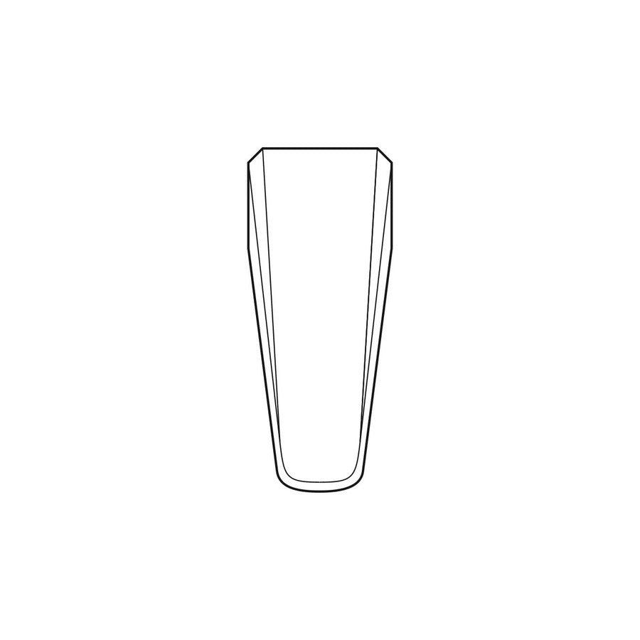 Techni-Pro 758TW0305 ESD-Kunststoffspitzen, Stil 2A, Kohlefaser-Spitzen für 2ACFR.SA, rund, flach, 1.6"