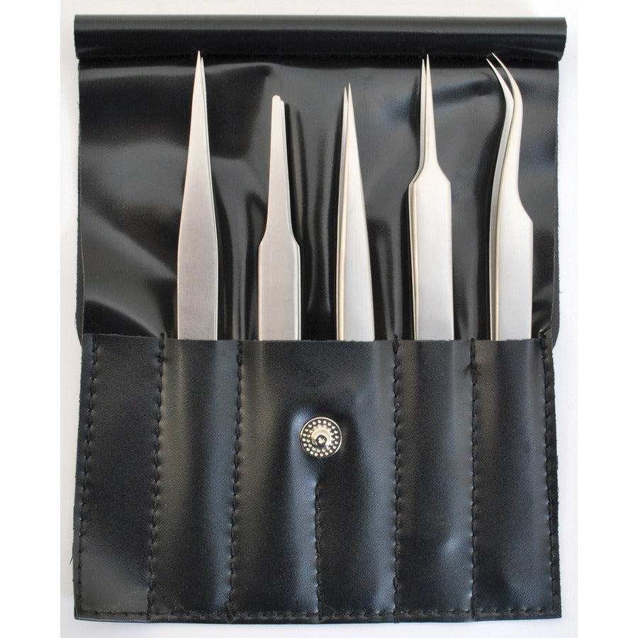 Techni-Pro 758TW042 Tweezer Kit, Precision, 5-Pc. - 00-SA, 2A-SA, 3-SA, 5-SA, 7-SA