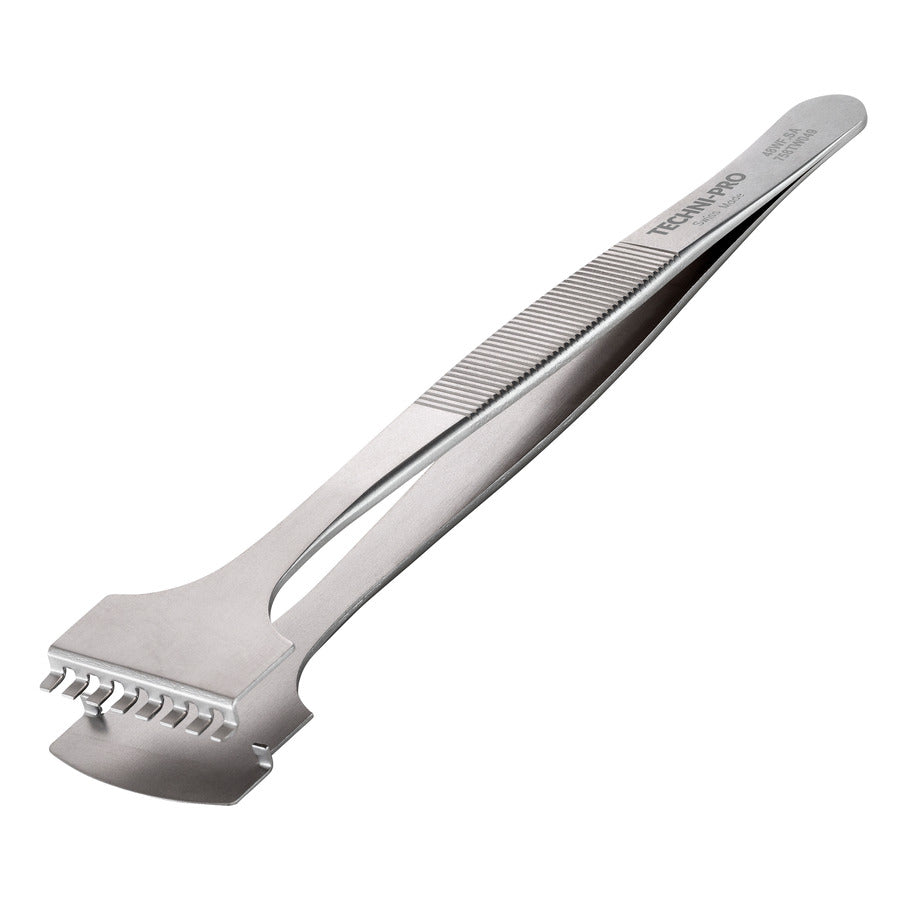 Techni-Pro 758TW049 Wafer Tweezers, Style 48WF, Anti-Acid/Anti-Mag, SS, Handling 6in, 5.3"