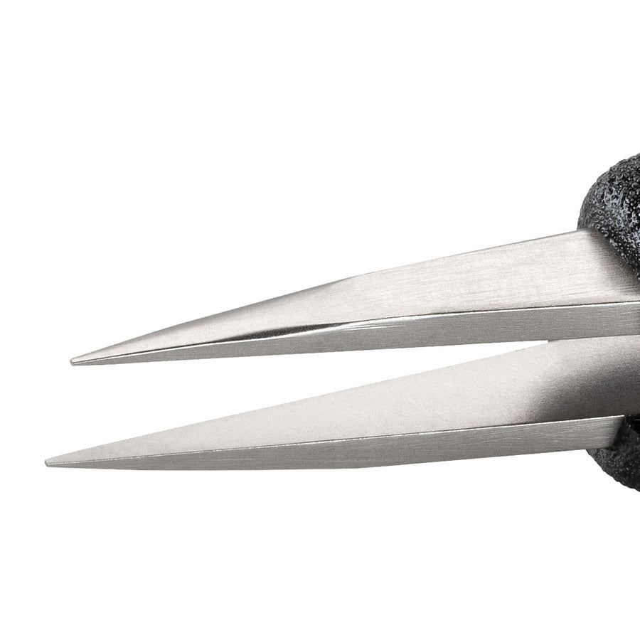 Techni-Pro 758TW082 ESD Foam Tweezers, Style 00, Anti-Acid/Anti-Mag, SS, Thick, Strong, 4.7"