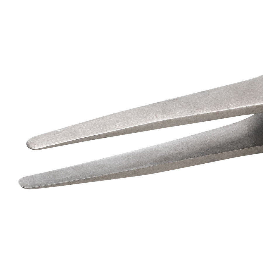 Techni-Pro 758TW083 ESD Foam Tweezers, Style 2A, Anti-Acid/Anti-Mag, SS, Fine, Round, Flat, 4.7"