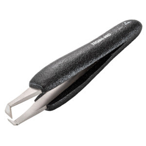 Techni-Pro 758TW090 ESD Foam Cutting Tweezers, Style 15AGW, Carbon Steel, Predominant Angle, 4.7"