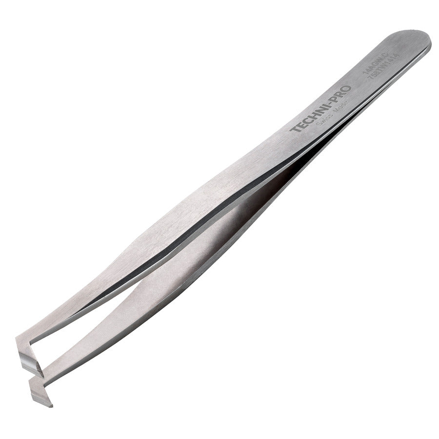 Techni-Pro 758TW1414 Cutting Tweezers, Style 14AGW, Carbon Steel, Predominant Angle Blades, 4.5"