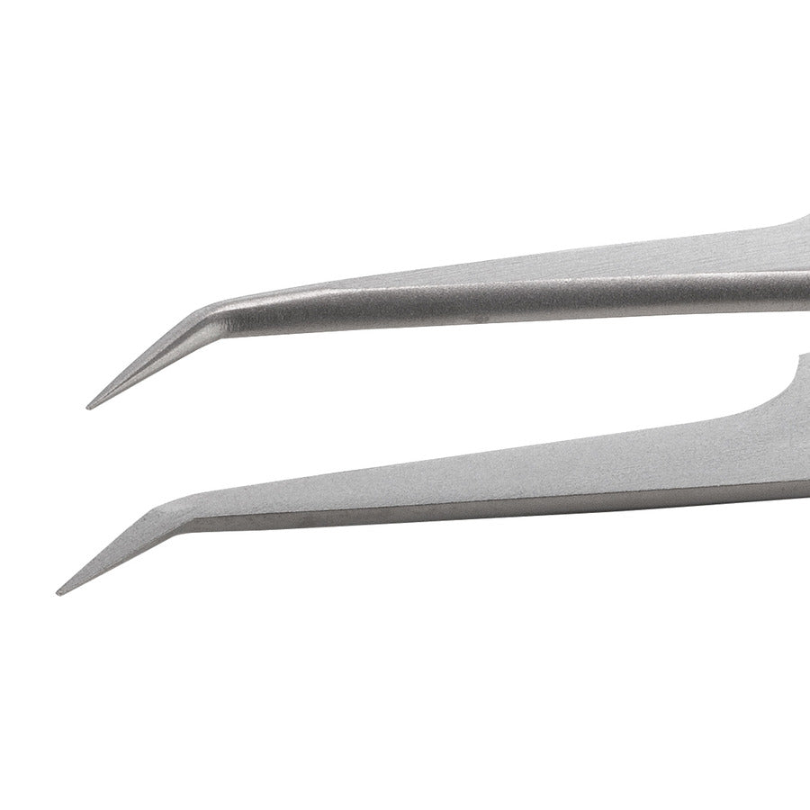 Techni-Pro 758TW164 Hochpräzisionspinzette, Stil 51S, Titan, gebogen, fein, 4,5 Zoll