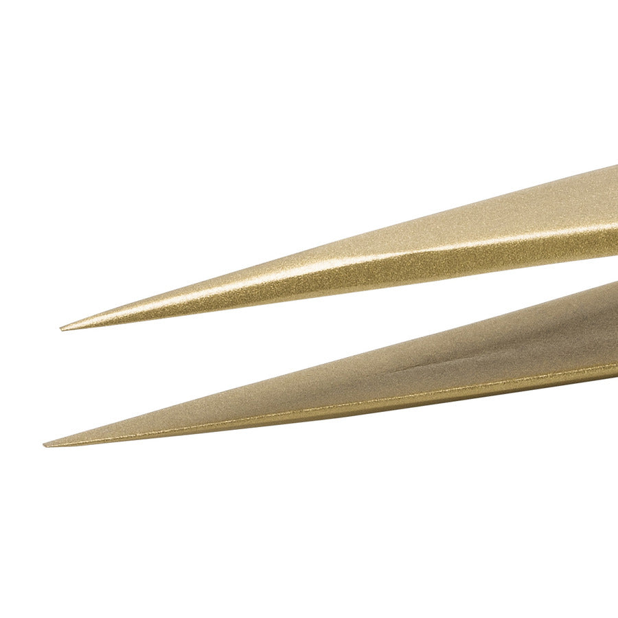 Techni-Pro 758TW236 Hochpräzisionspinzette, Ausführung AM, Messing, fein, spitz, 5,0"