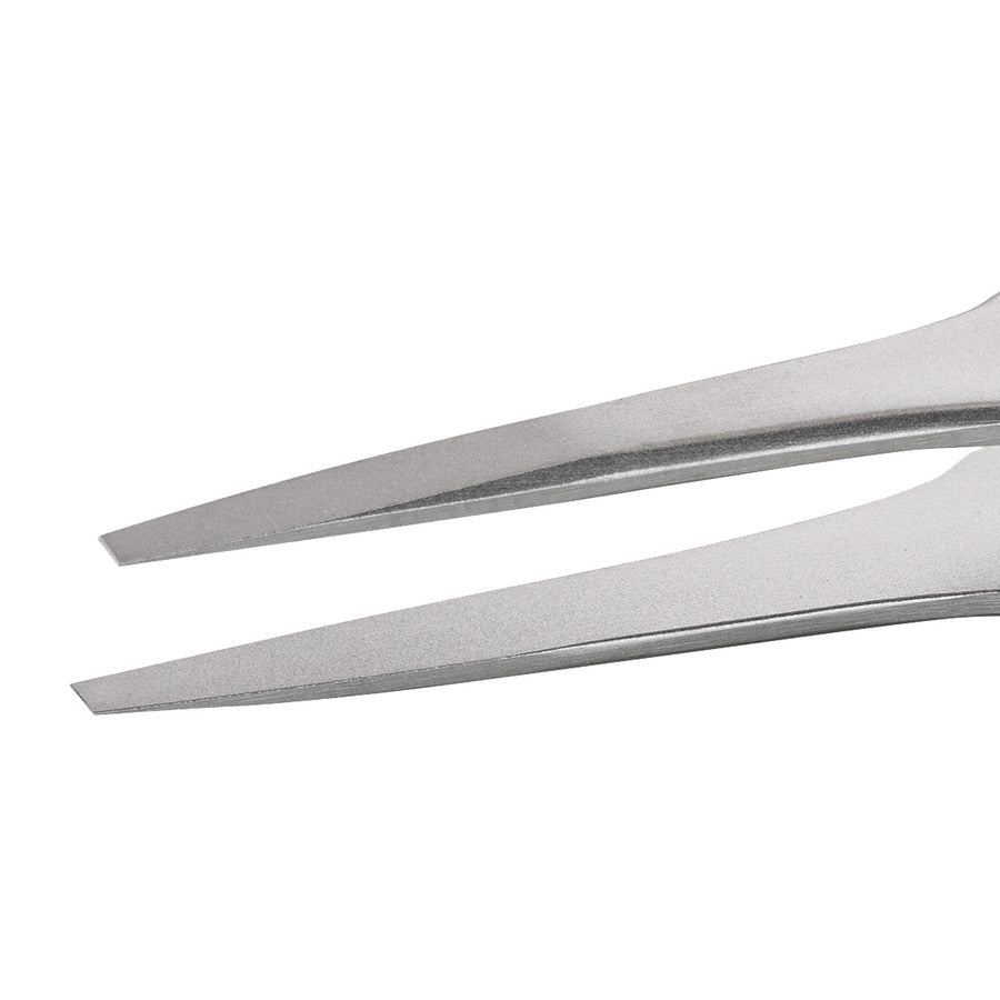 Techni-Pro 758TW240 Hochpräzisionspinzette, Stil F, säurefest/antimagnetisch, SS, quadratisch, 4,7"