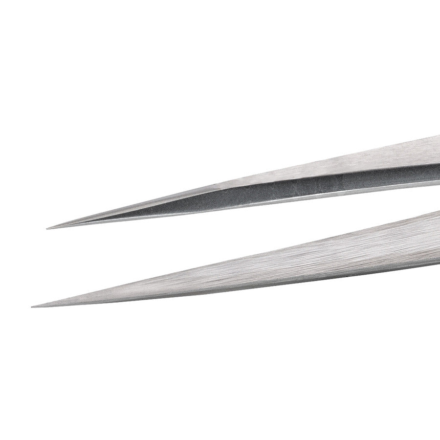 Techni-Pro 758TW298 Hochpräzisionspinzette, Stil 3C, Kohlenstoffstahl, fein, spitz, 4,3"