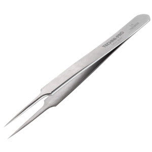 Techni-Pro 758TW306 High Precision Tweezers, Style 5, SS, Very Fine, Sharp, 4.3"