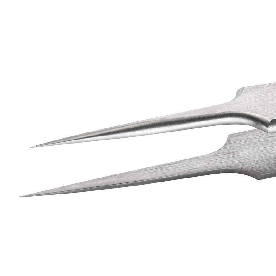 Techni-Pro 758TW306 High Precision Tweezers, Style 5, SS, Very Fine, Sharp, 4.3"