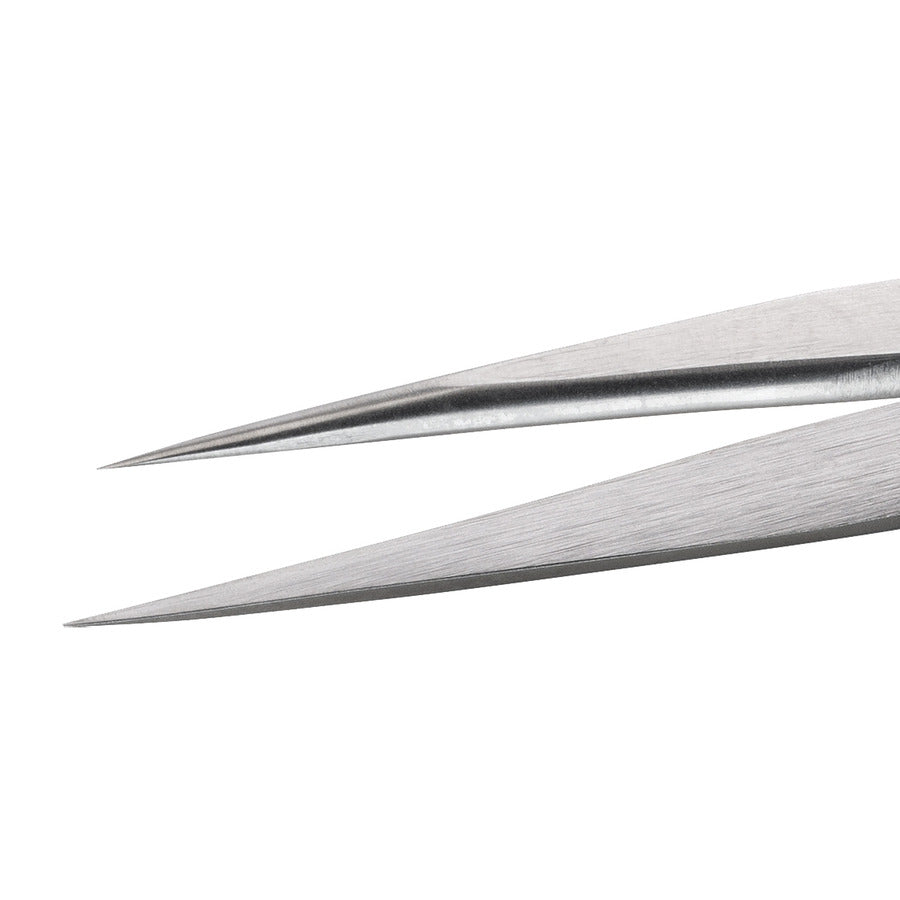 Techni-Pro 758TW332 Hochpräzisionspinzette, Stil 0C9, Kohlenstoffstahl, Fein, Scharf, 3.5"
