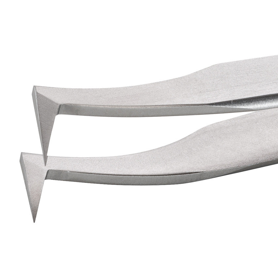 Techni-Pro 758TW494 Hochpräzisionspinzette, Stil 6, Antimagnetisch, Edelstahl, Abgewinkelt, Sehr Fein, 4.6"