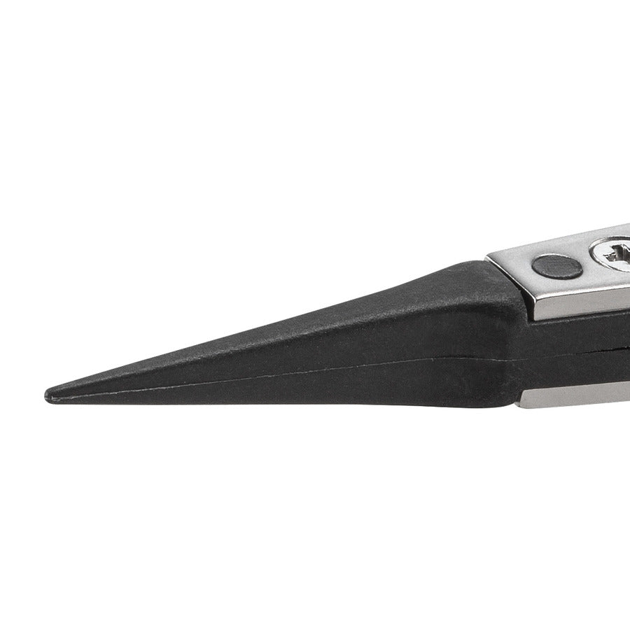 Techni-Pro 758TW5000 ESD Kunststoff-Pinzette, umgekehrt, Stil 5, Carbonfaser, sehr fein, 4.9"