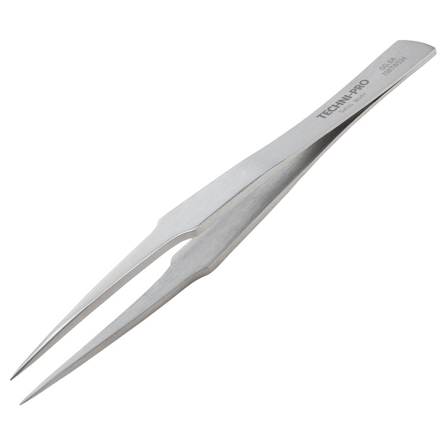Techni-Pro 758TW534 Boley Pinzette, Modell GG, säure-/magnetresistent, Edelstahl, dick, spitz, stark, 5.1"