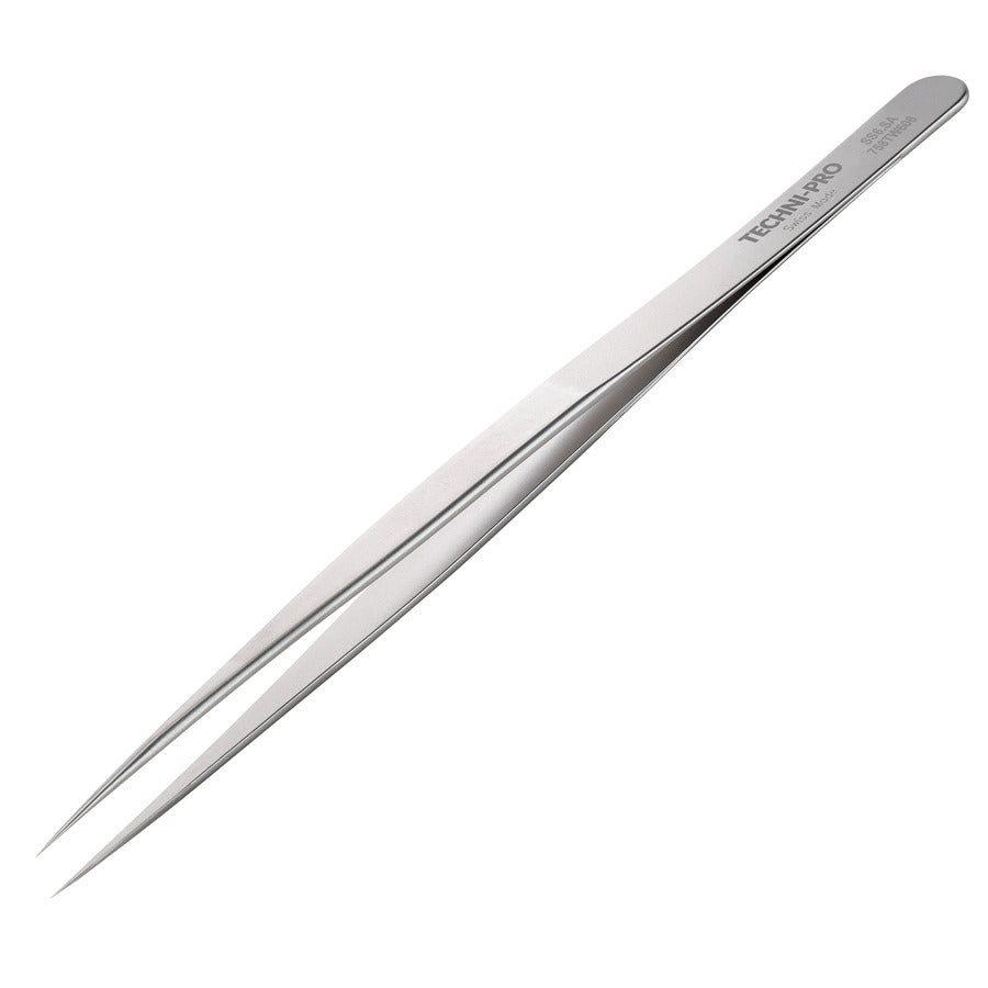 Techni-Pro 758TW606 Hochpräzisionspinzette, Ausführung SS, anti-sauer/anti-magnetisch SS, sehr scharf, 15 cm