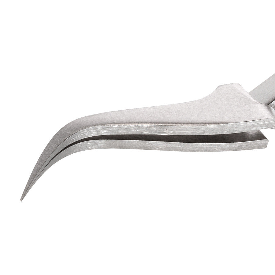 Techni-Pro 758TW607 Pinzette mit umgekehrter Wirkung, Stil 7X, säurefest/antimagnetisch, Edelstahl, gebogen, fein, 4,5"