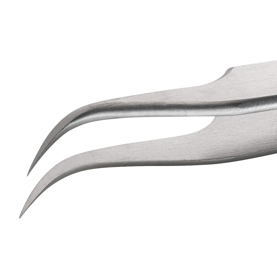 Techni-Pro 758TW639 Hochpräzisionspinzette, Stil 7, Superlegierung antimagnetisch, gebogen, sehr fein, 4.6"