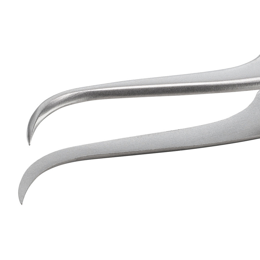 Techni-Pro 758TW700 Economy Pinzette, Stil 7, säurebeständig/antimagnetisch, Edelstahl, gebogen, fein, 11,94 cm