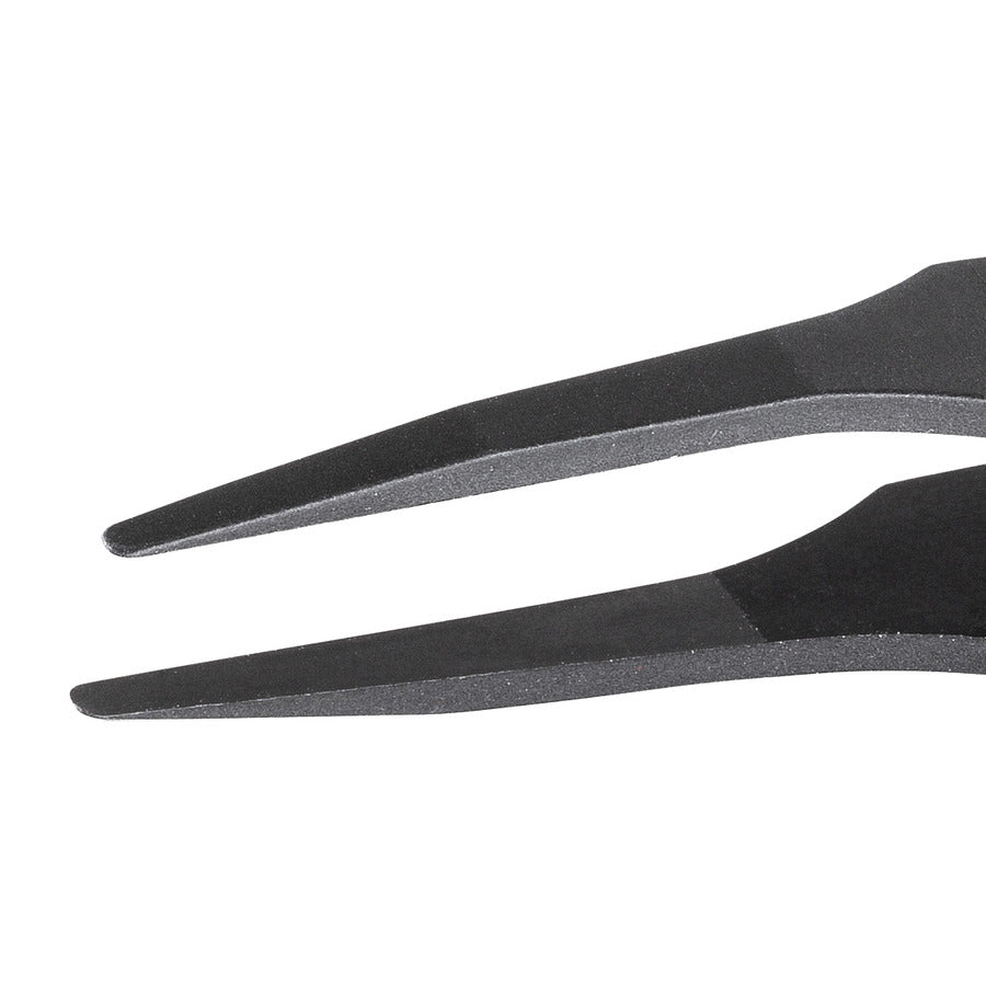 Techni-Pro 758TW702 Reinraum-ESD-Vollkunststoffpinzette, Stil 702A, PVDF, rund, flach, 4,5"