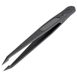 Techni-Pro 758TW707 Reinraum-ESD-Pinzette, Vollkunststoff, Stil 707, PVDF-Kunststoff, Fein, kurz, 4.5"