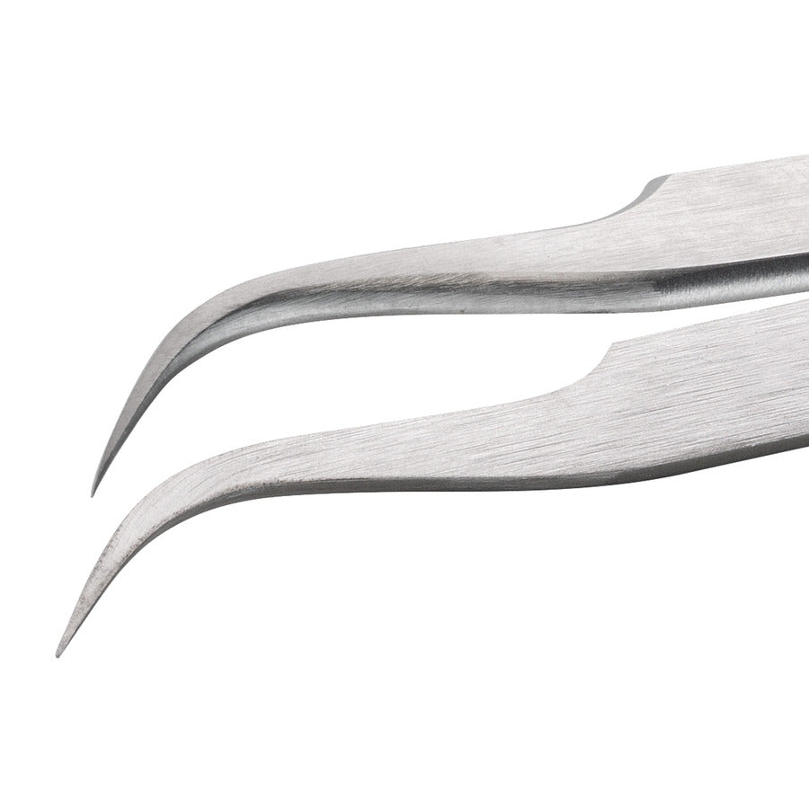 Techni-Pro 758TW7770 Hochpräzisionspinzette, Stil 7, SS, gebogen, sehr fein, 4.7"