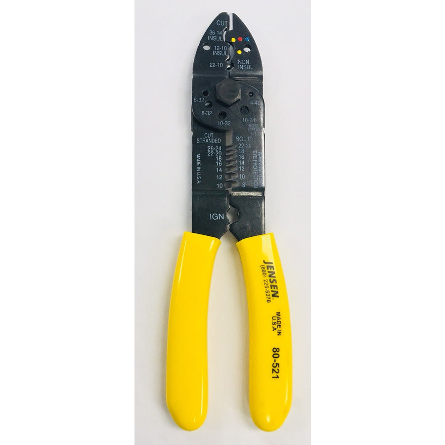 Techni-Pro CP-413G-TT Crimp-/Abisolierzange aus gestanztem Stahl