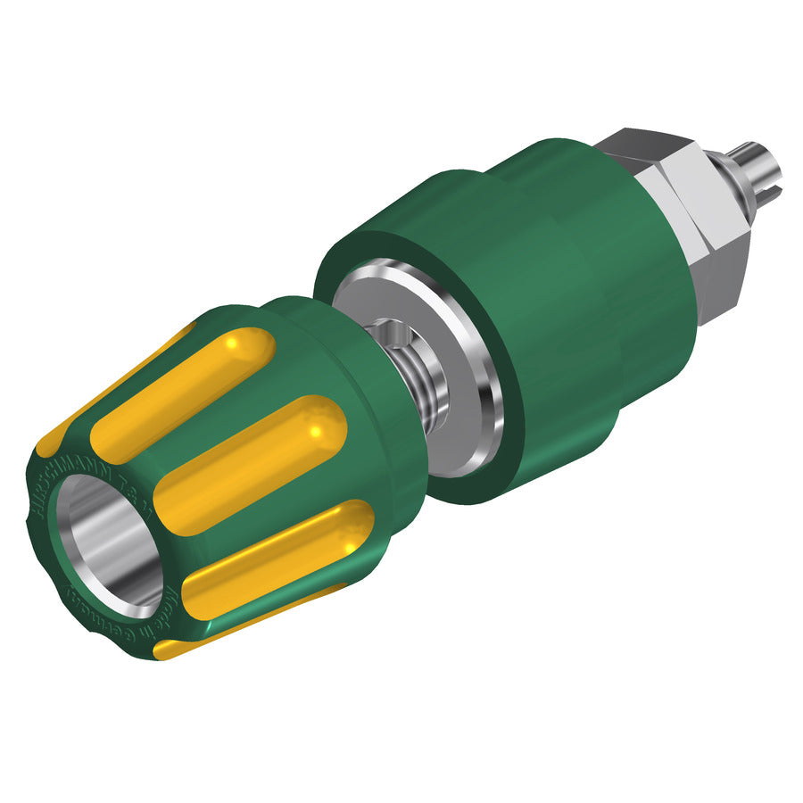 SKS Hirschmann Test & Measurement PKNI 10 B gelb/grun, yellow/green