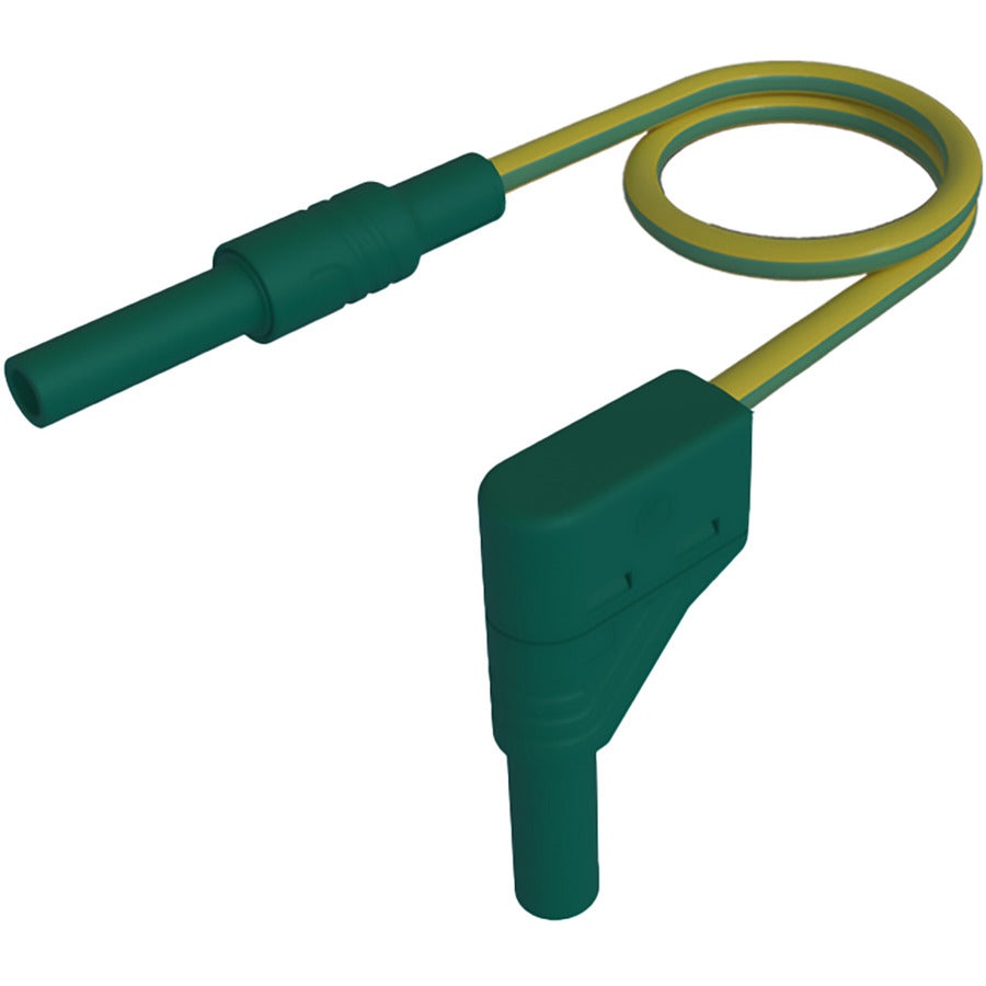 SKS Hirschmann Test & Measurement MAL S WG-B 100/2,5 gelb/grun / yellow/green