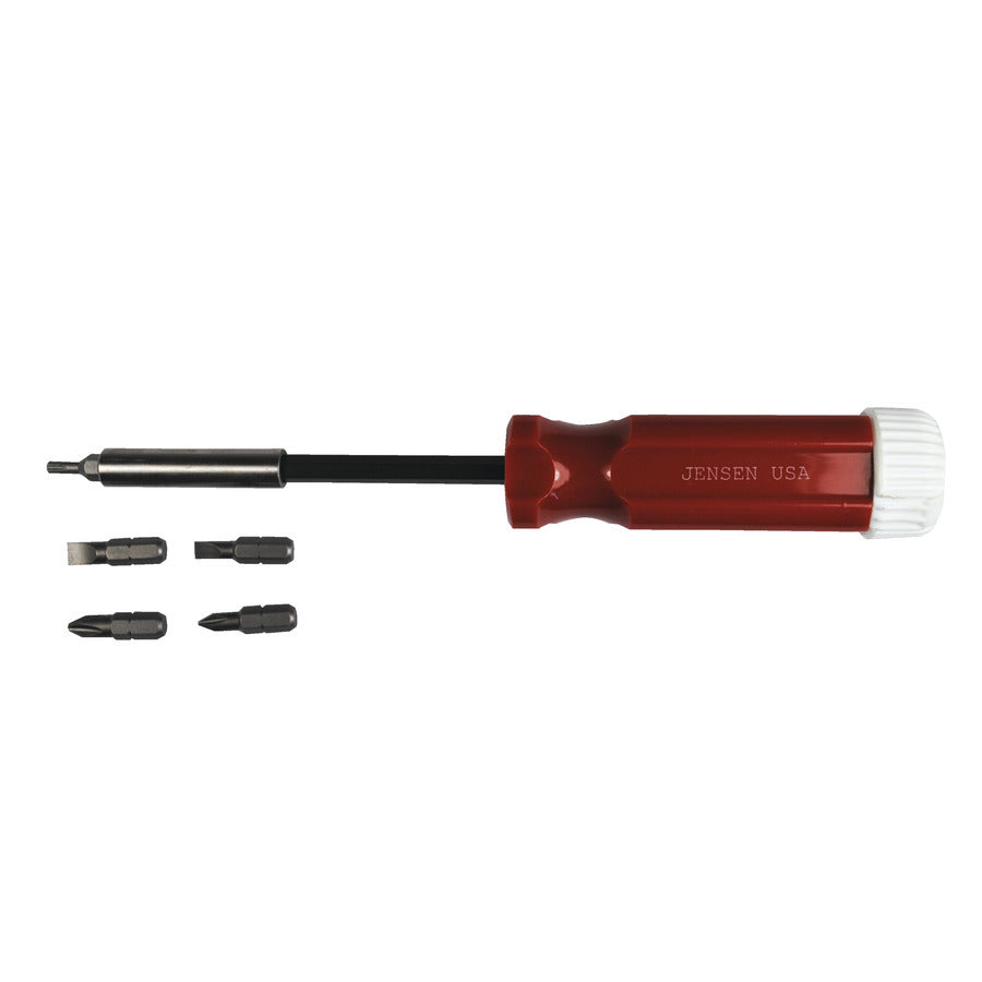 Techni-Pro 945-722 Magnetischer Schraubendreher, 5-in-1, mit Bits, 8" Gesamtlänge