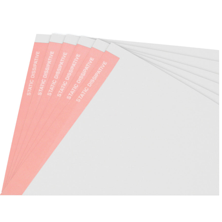 Techni-Pro ALX-PS38 Papier, Weiß mit rosafarbenem Streifen, ESD-sicher, 8,5" x 11" Blatt, 500 Blatt/Ries