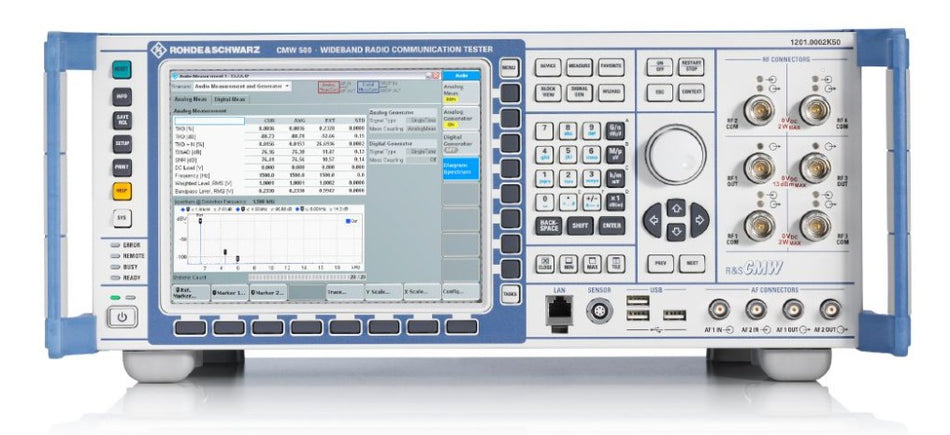 Rohde & Schwarz CMW500 Wideband Radio Communication Tester (Produktion LTE/5G Standard)
