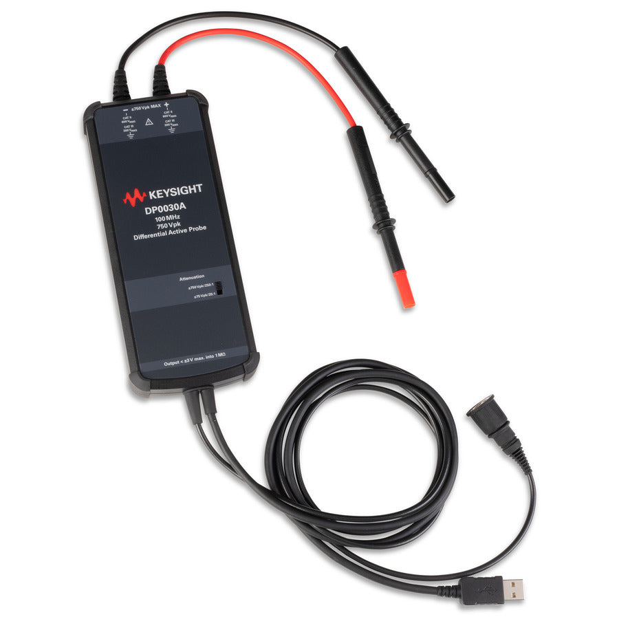 Keysight DP0030A High Voltage Differential Probe, 100MHz, 750V, DP003XA ...