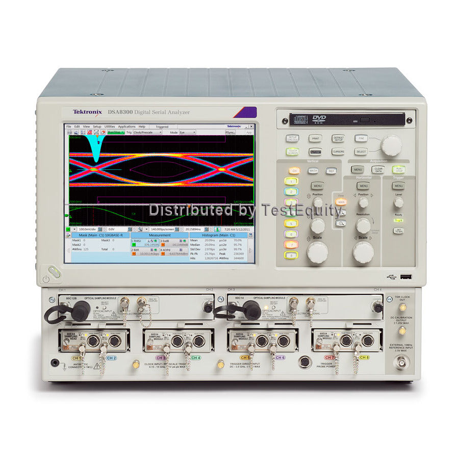 Tektronix DSA8300 W7 Digital Serial Analyzer Sampling Oscilloscope Mainframe