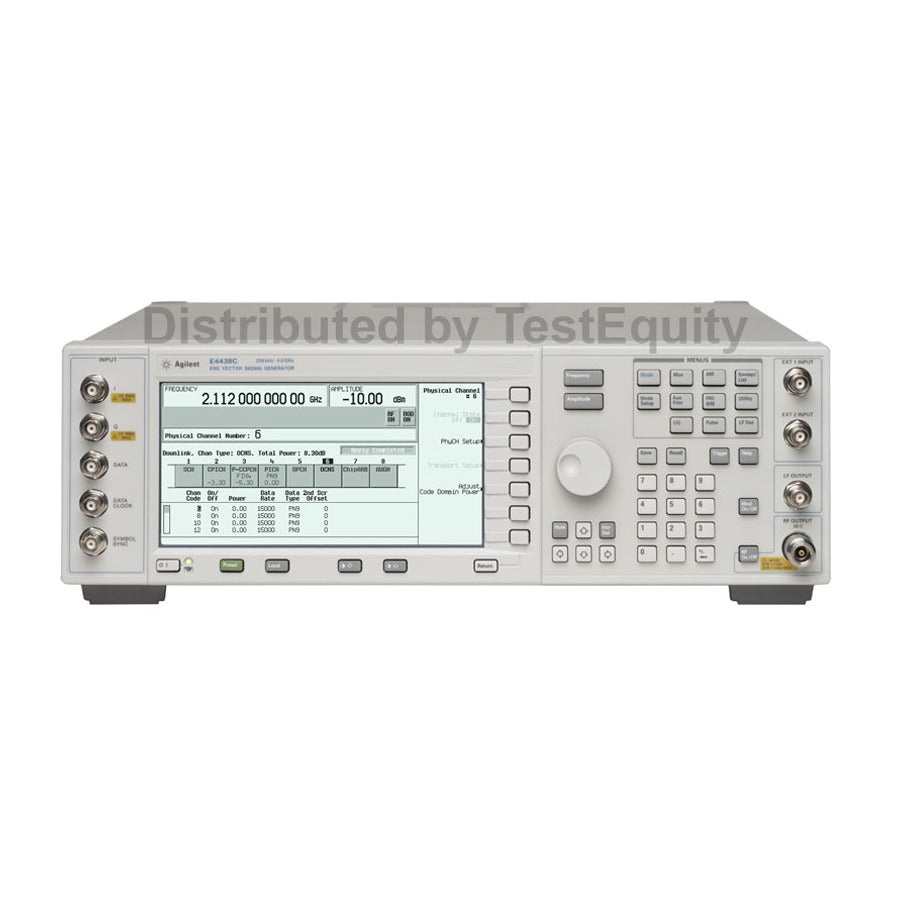 Keysight E4438C 005 417 506 602 UNB UNJ ESG Vector Signal Generator (250 kHz to 6 GHz)