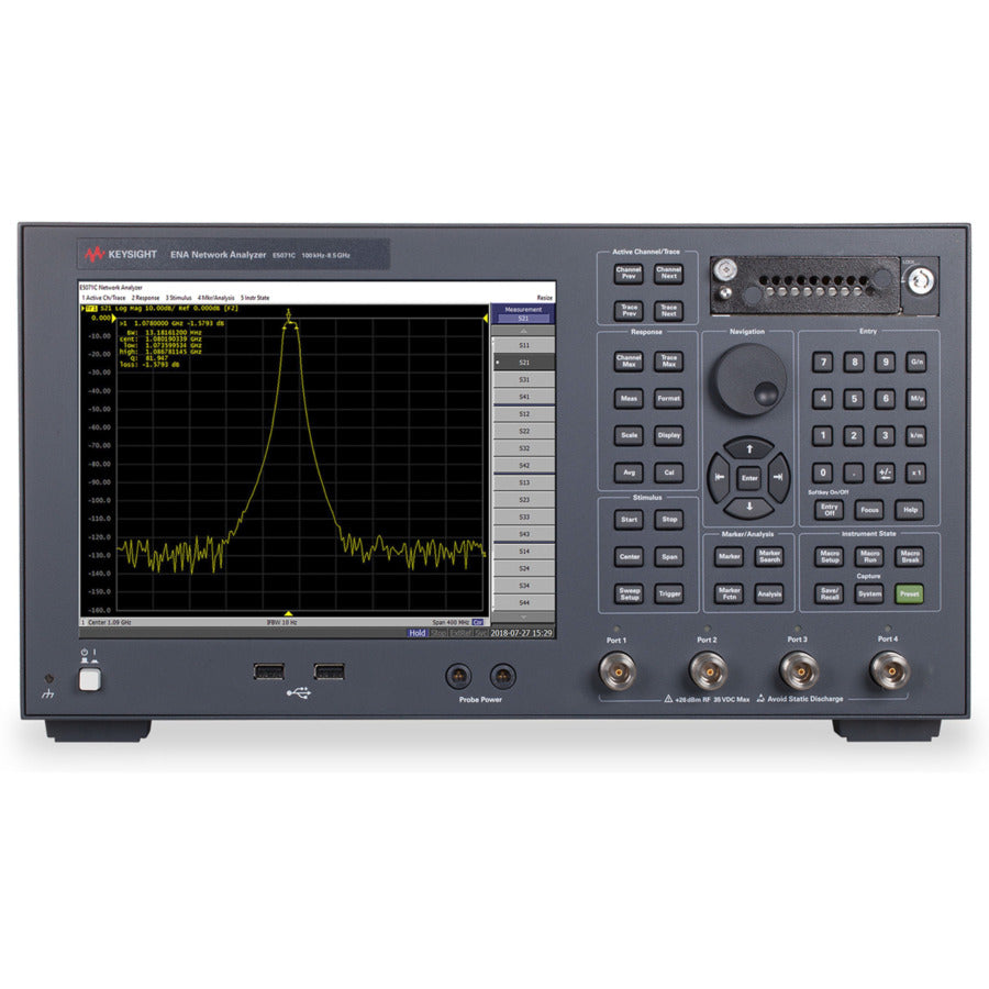 Keysight E5071C 019 1E5 2K5 TDR Win10 ENA Vektornetzwerkanalysator (9 kHz bis 8,5 GHz)