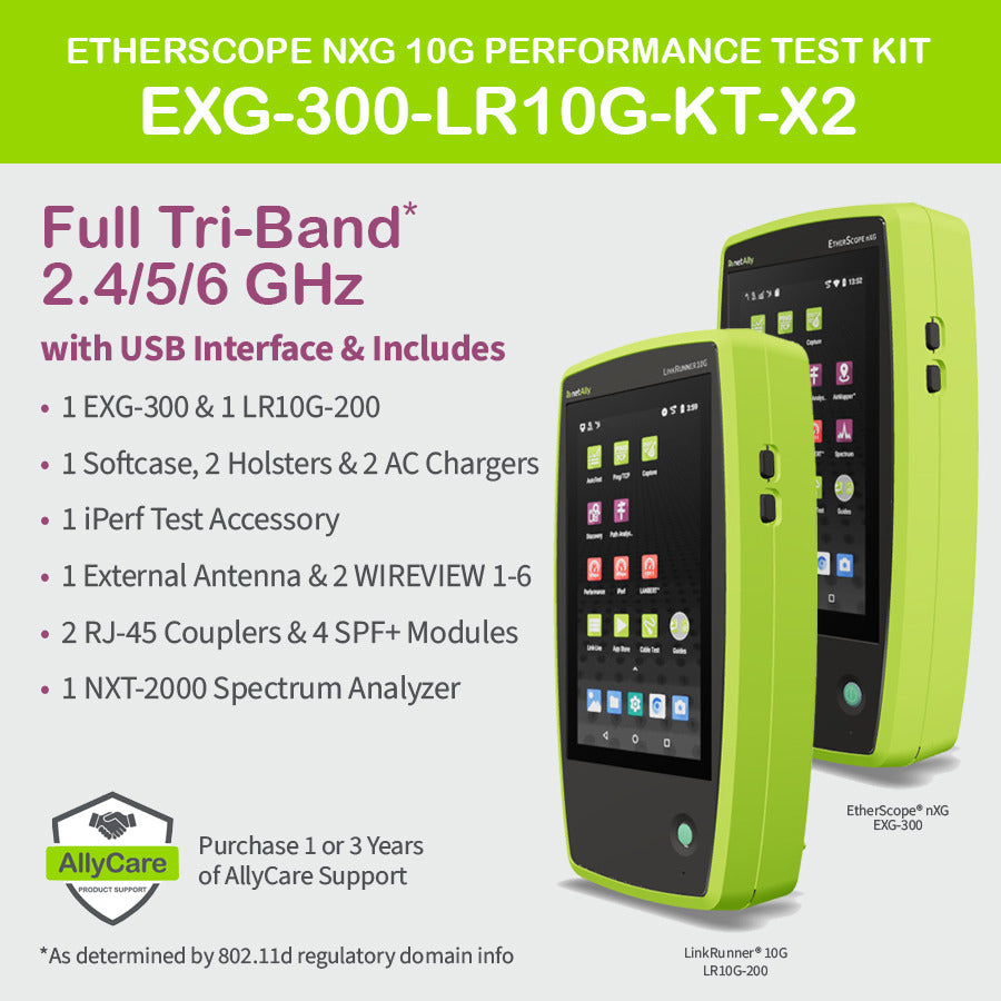 NetAlly EXG-300-LR10G-KT-X2