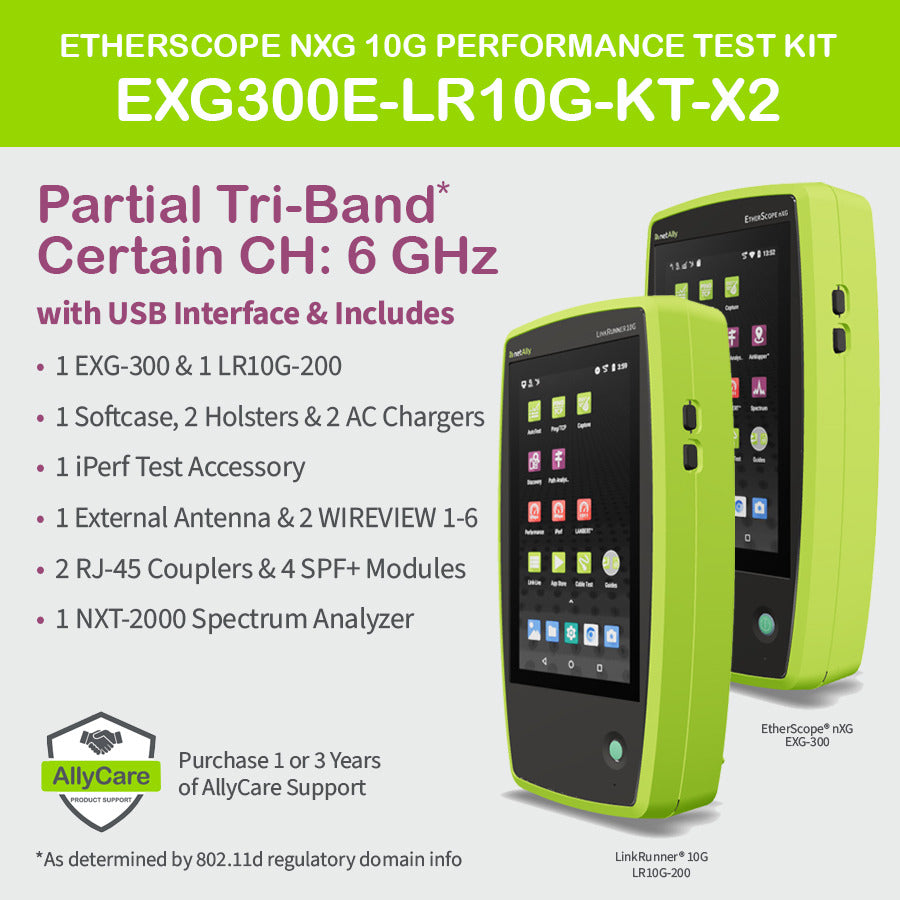 NetAlly EXG300E-LR10G-KT-X2