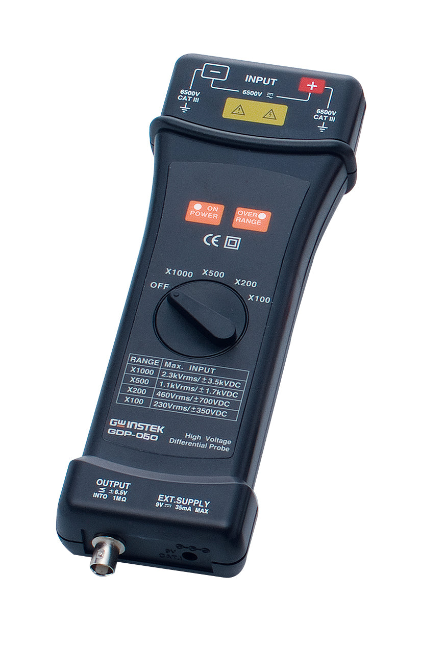 GW Instek GDP-050 Hochspannungs-Differenztastkopf, 50 MHz, 1,2 pF, 6,5 kV, 54 MOhm, 7 ns, GDP-Serie