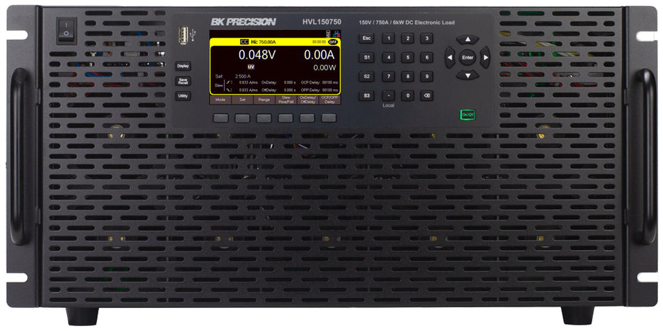 B&K Precision HVL150750 Programmierbare DC-Elektronische Last, 150 V, 750 A, 6 kW